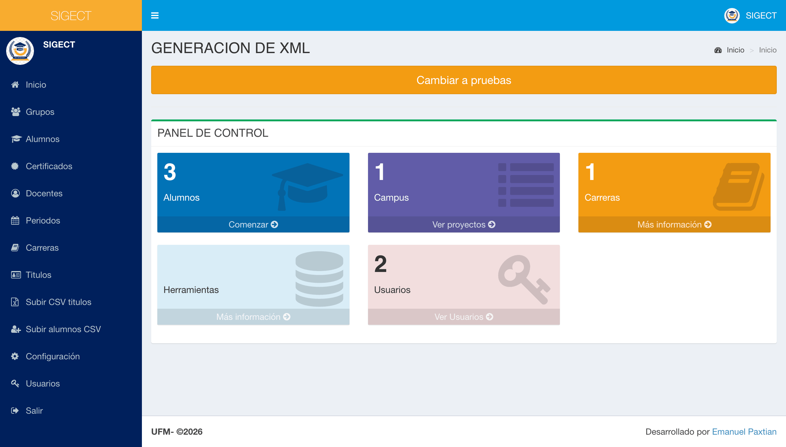 Sistema de Control Escolar